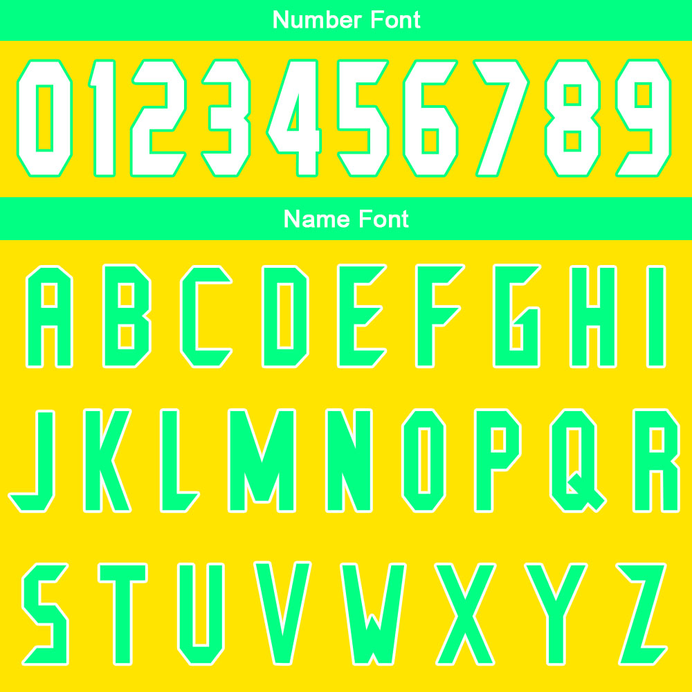 Custom Yellow Green Basketball Jersey Uniform Suit Printed Your Logo Name Number