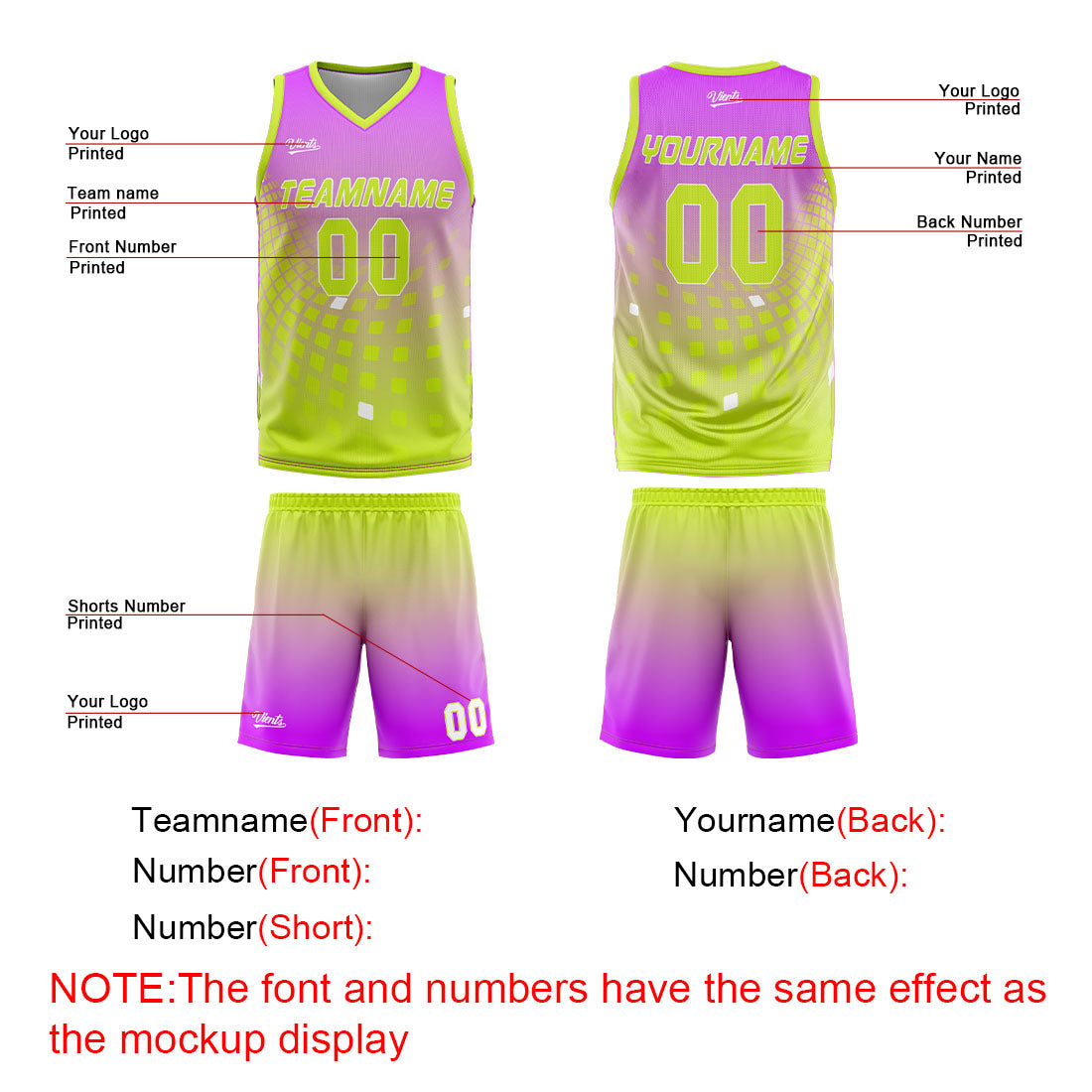 Custom Light Purple Green Basketball Jersey Uniform Suit Printed Your Logo Name Number