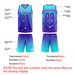 Custom Light Purple Basketball Jersey Uniform Suit Printed Your Logo Name Number