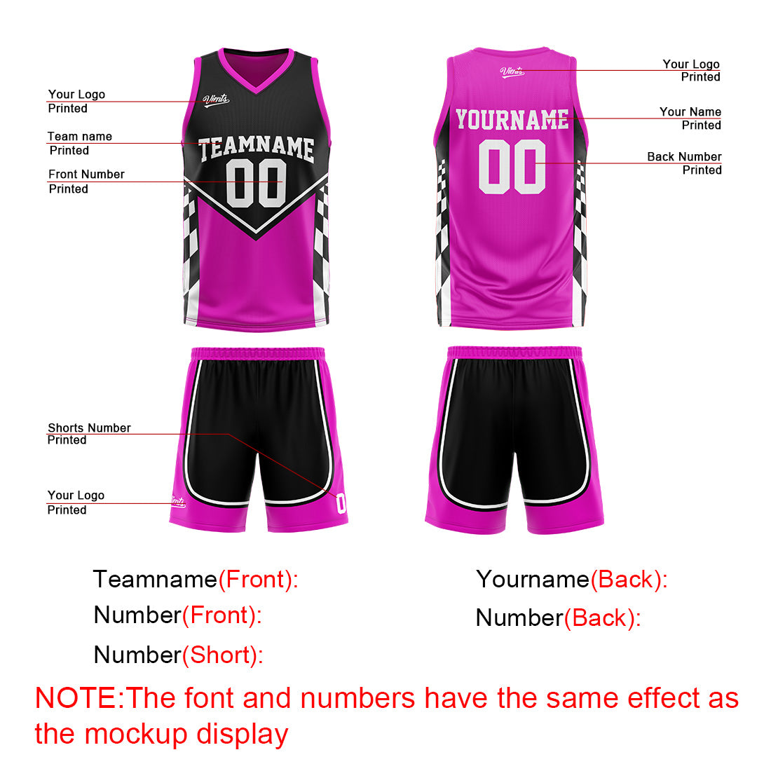 Custom Black Light Purple Reversible Basketball Suit for Adults and Kids Personalized Jersey