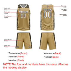 Custom Brown Black Basketball Jersey Uniform Suit Printed Your Logo Name Number
